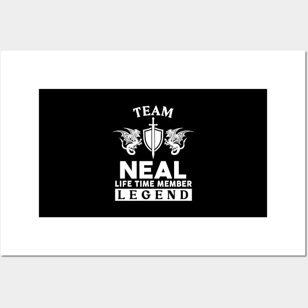 Neal Name T Shirt - Neal Life Time Member Legend Gift Item Tee Wall Art by unendurableslemp118